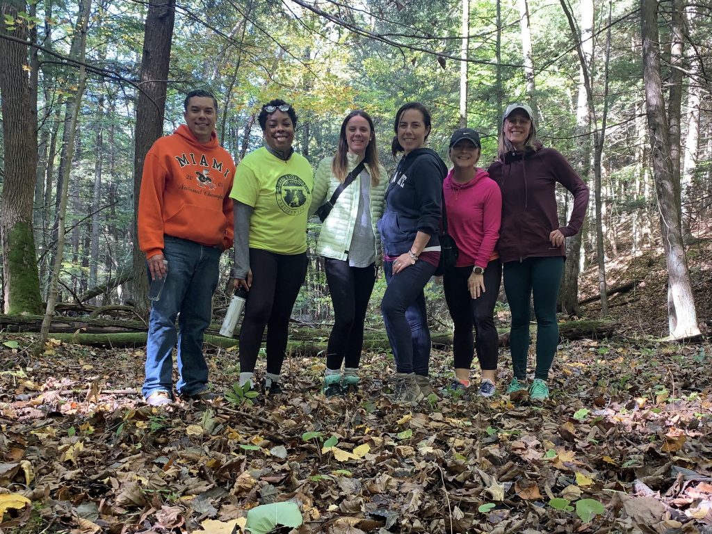 Siren team in a forest setting
