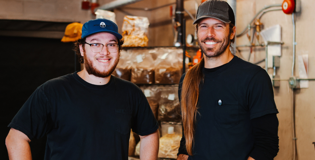 Image of Myconaut founders featured in Siren Case Study of one-time media campaign.